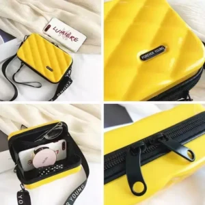 17 Inch Printed Hard Case Sling Bag For Kids | With Adjustable Shoulder Strap | Assorted Colors & Prints | P.P Packing